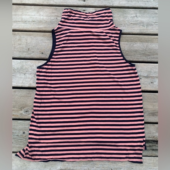 Jones New York Signature Striped Sleeveless Cowl Neck Top - Size Large - Picture 2 of 7